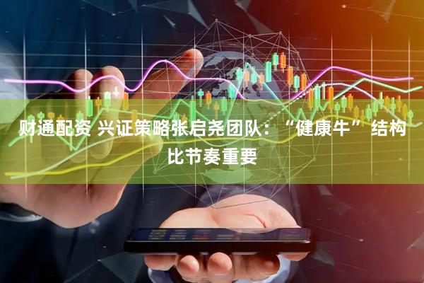 财通配资 兴证策略张启尧团队：“健康牛” 结构比节奏重要